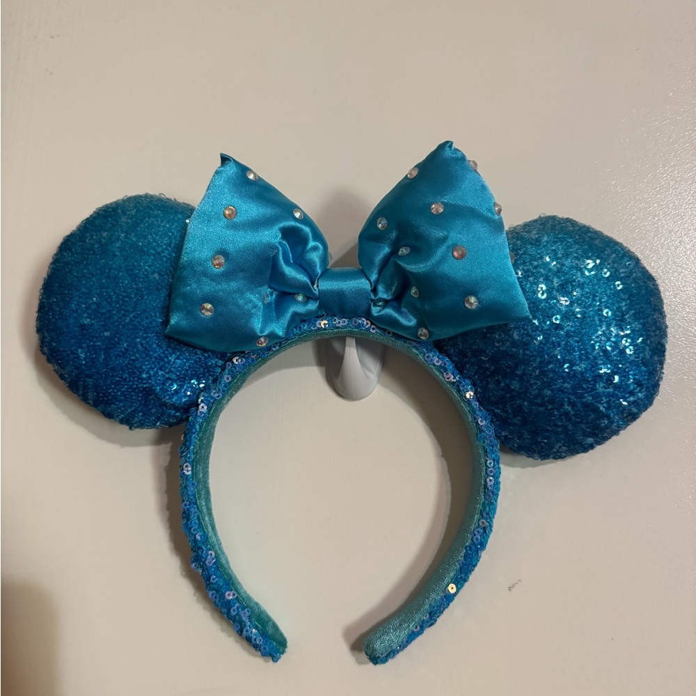 Disney Parks Blue Sequin Mouse Ears